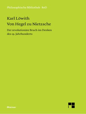cover image of Von Hegel zu Nietzsche